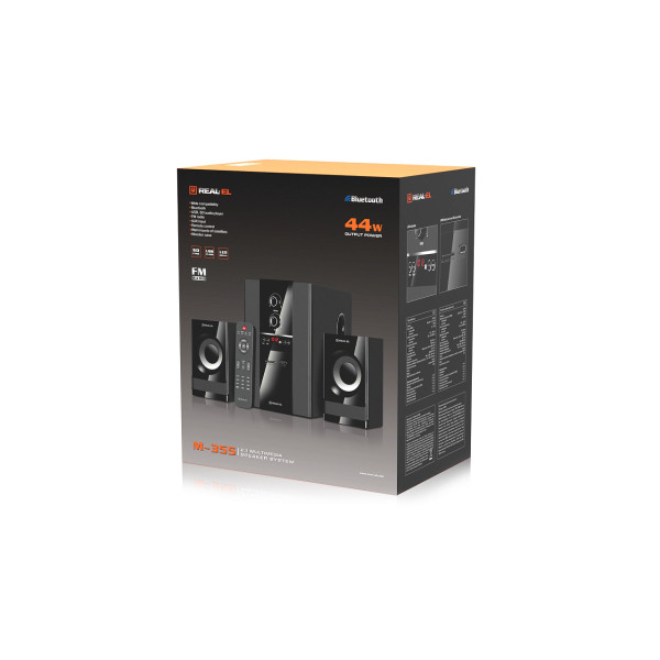 Фото - Комп'ютерна акустика 2.1 REAL-EL M-355 Black (EL121300015)