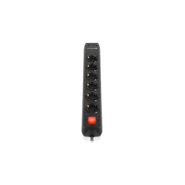 Фото - Сетевой фильтр REAL-EL RS-Protect 605 3 м Black (EL122300041)