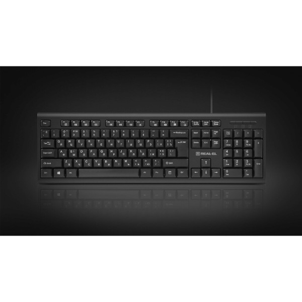 Фото - Клавиатура+мышь REAL-EL Kit 511 Black (EL123100052)