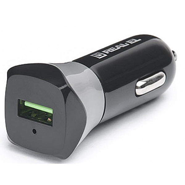 Фото - Автомобільний зарядний пристрій REAL-EL CA-30 black (EL123160011) Фото - Автомобільний зарядний пристрій REAL-EL CA-30 black (EL123160011)