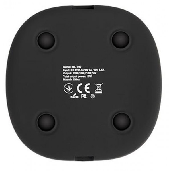 Фото - Бездротовий зарядний пристрій REAL-EL WL-740 Black (EL123160019)