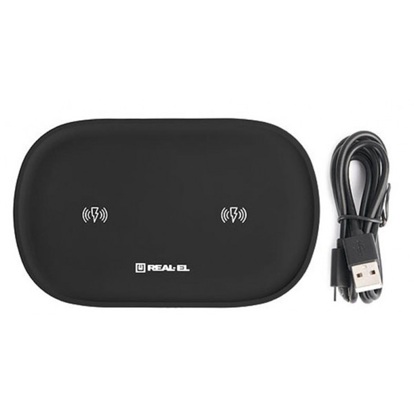 Фото - Беспроводное зарядное устройство REAL-EL WL-780 Black (EL123160020)