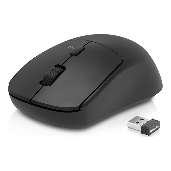 Фото - Миша бездротова REAL-EL RM-317W Black (EL123200052)