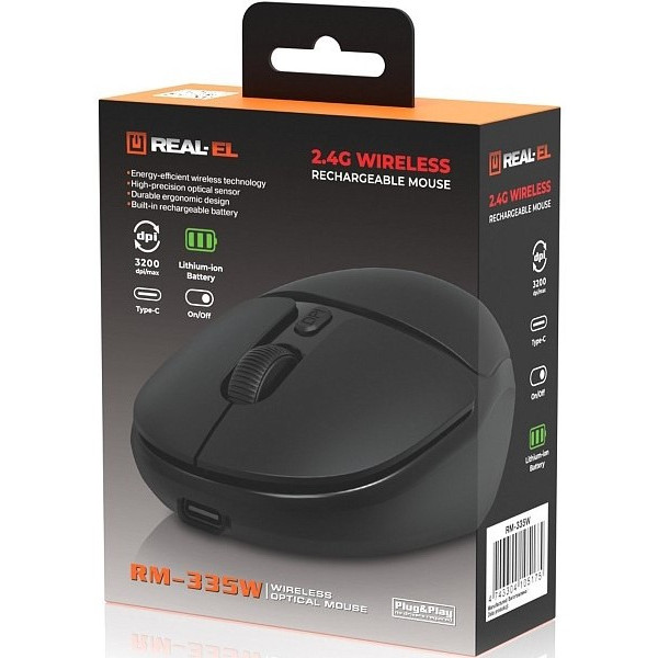 Фото - Миша бездротова REAL-EL RM-335W (EL123200055)