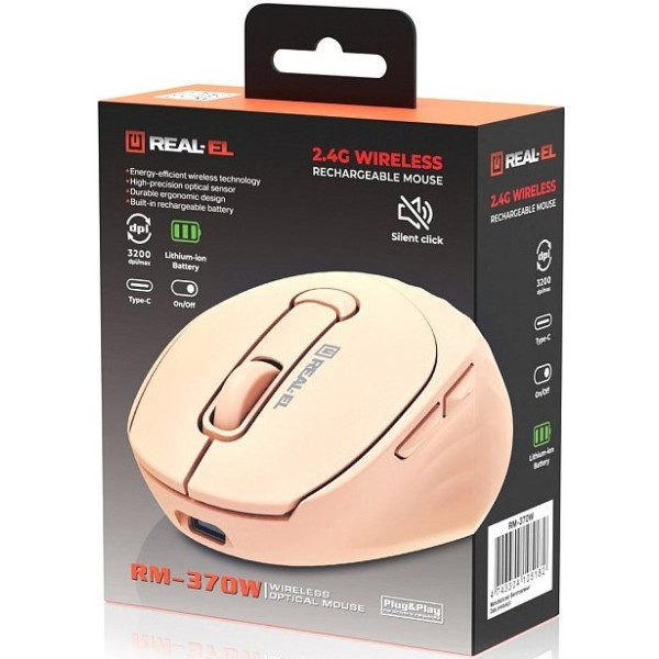 Фото - Миша бездротова REAL-EL RM-370W (EL123200056)