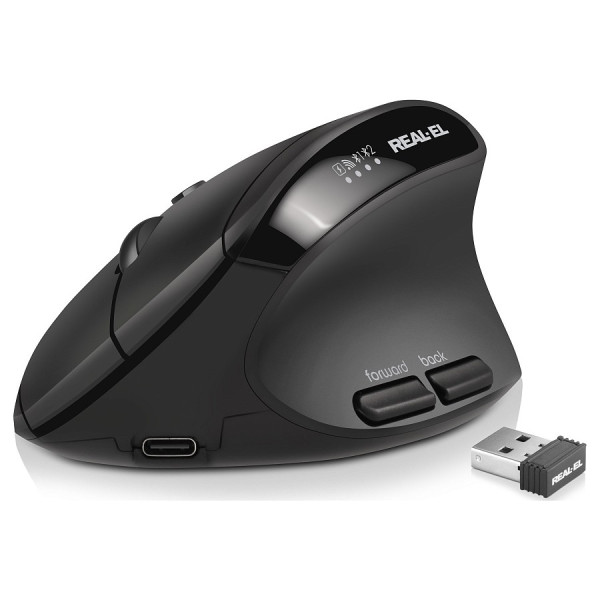 Фото - Миша бездротова REAL-EL RM-490W Black (EL123200058)