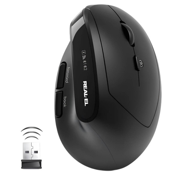 Фото - Миша бездротова REAL-EL RM-490W Black (EL123200058)