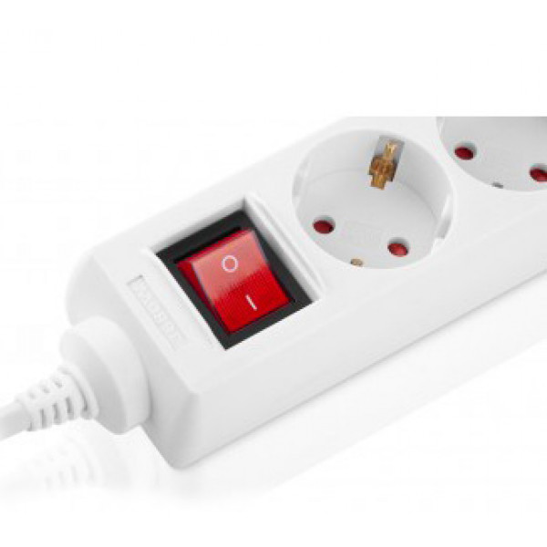 Фото - Сетевой фильтр REAL-EL RS-6 Protect M 3m White (EL122300033)