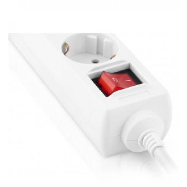 Фото - Сетевой фильтр REAL-EL RS-6 Protect M 3m White (EL122300033)