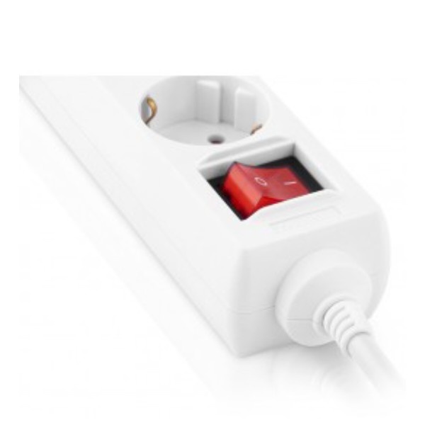 Фото - Сетевой фильтр REAL-EL RS-6 Protect M 1.8m White (EL122300031)