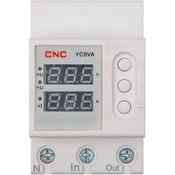 Фото - Реле контроля напряжения и тока CNC YC9VA-63А (EL240326)