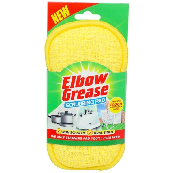 Фото - Губка для миття посуду мікрофібра Elbow Grease Scrubbing Pad жовта 1 шт. (EGSP1) Фото - Губка для миття посуду мікрофібра Elbow Grease Scrubbing Pad жовта 1 шт. (EGSP1)