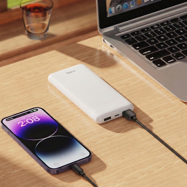Фото - Батарея мобильная HOCO J153 Stability 10W 10000 mAh White (715099)