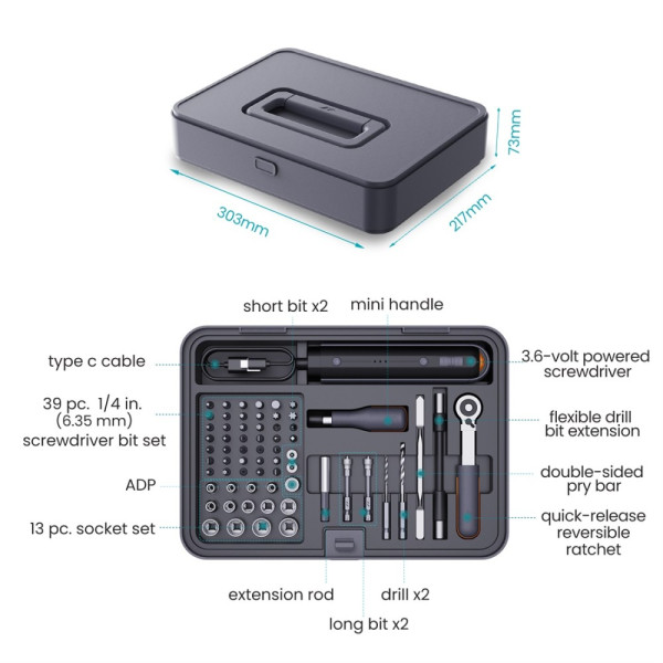 Фото - Набір інструментів JIMIHOME Electric Tools Set (X1-I)