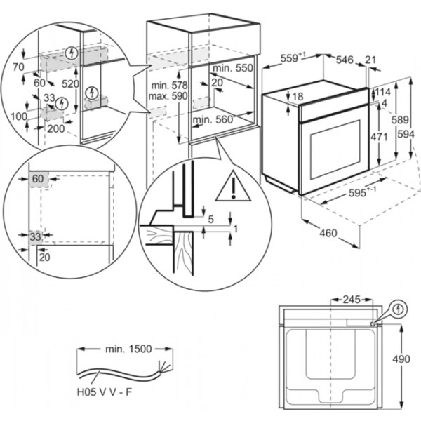 Фото - Духова шафа Electrolux EOF5C50BX