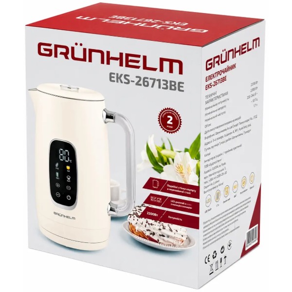 Фото - Электрический чайник Grunhelm EKS-26713BE