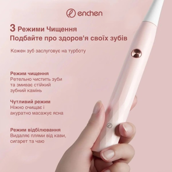 Фото - Зубная щетка электрическая Xiaomi Enchen T501 Pink