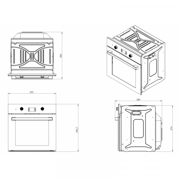 Фото - Духова шафа JANTAR GSK 6015 BL