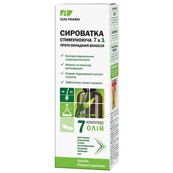 Фото - Сыворотка для волос Elfa Pharm 7 масел 100 мл 7в1 (5901845500593)