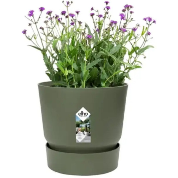 Фото - Вазон Elho greenville round 40 см зелений 332471