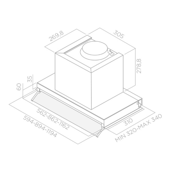 Фото - Вытяжка встраиваемая Elica BOX IN IX/A/60