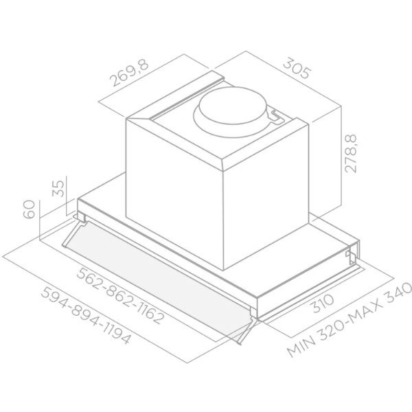 Фото - Вытяжка встраиваемая Elica BOX IN IX/A/90