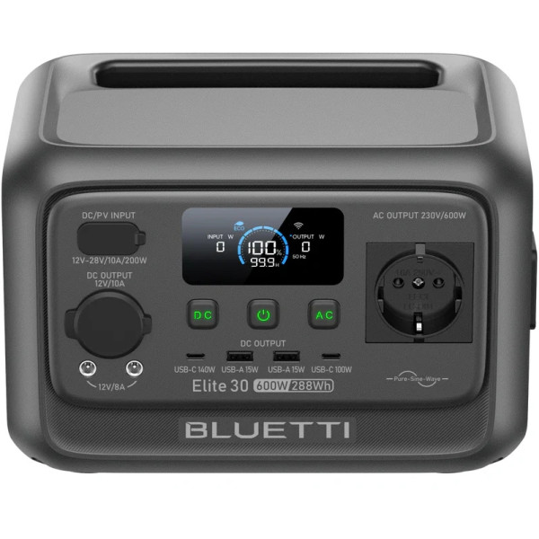 Фото - Зарядна станція універсальна Bluetti Elite 30 V2 (600 Вт, 288 Вт/год)