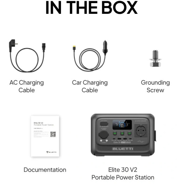 Фото - Зарядна станція універсальна Bluetti Elite 30 V2 (600 Вт, 288 Вт/год)