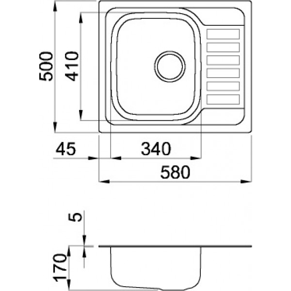 Фото - Мойка кухонная Elleci Sky125 SX Satinato