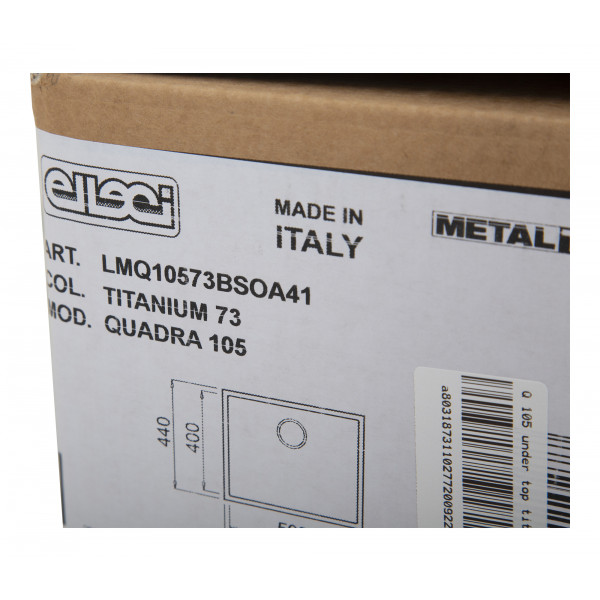 Фото - Мийка кухонна Elleci Q 105 Under Top Titanium 73