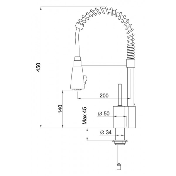 Фото - Кухонний змішувач Elleci Chef Cromato