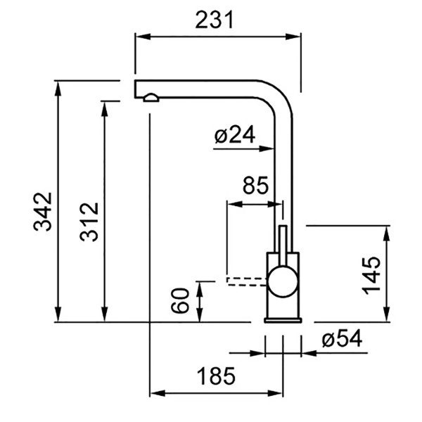 Фото - Кухонний змішувач Elleci TRAIL bianco soft 39