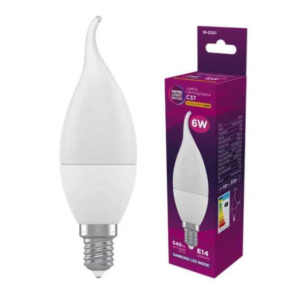 Фото - Лампочка світлодіодна ELM 6W E14 3000K (18-0201)