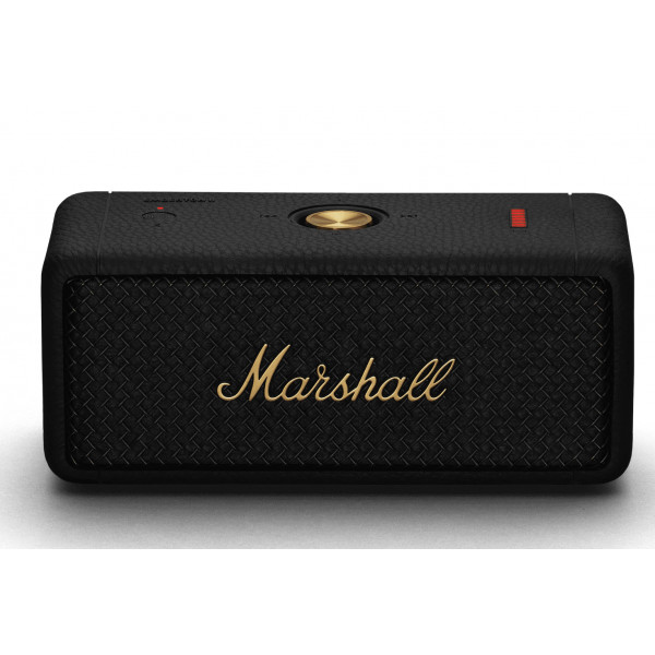 Фото - Уцінка - Портативна акустика Marshall Emberton II Black and Brass (1006234)