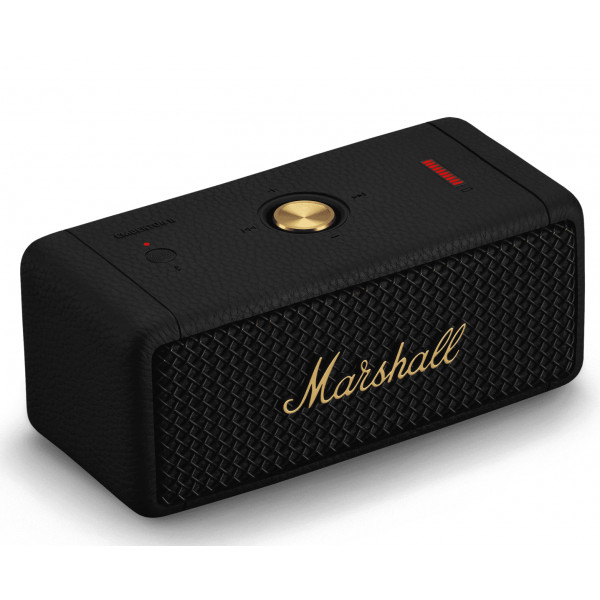 Фото - Уцінка - Портативна акустика Marshall Emberton II Black and Brass (1006234)