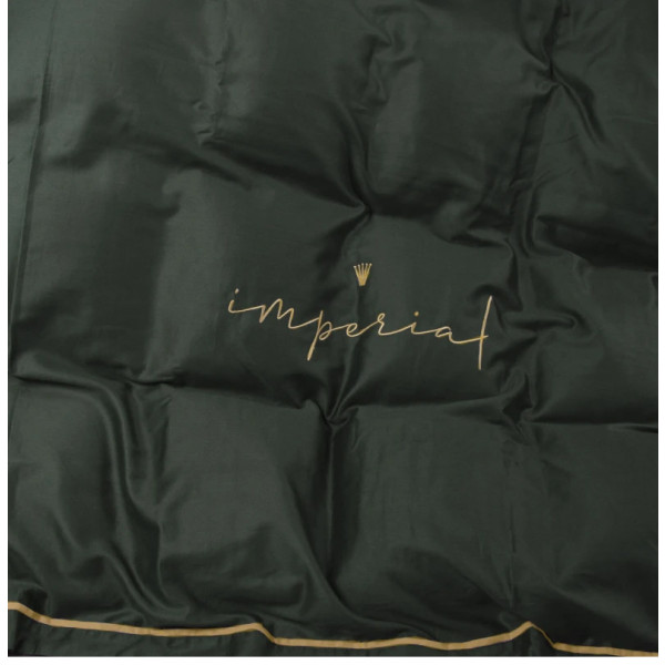 Фото - Простынь двуспальная MirSon Imperial Satin Emerald 180х190 см (2200008581176)