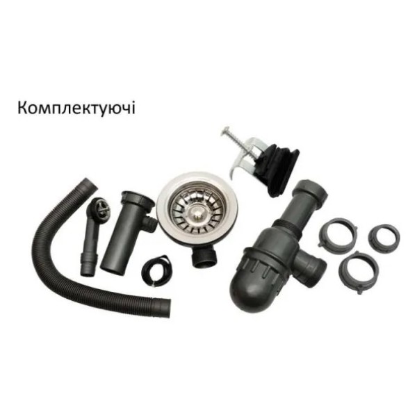 Фото - Мойка кухонная Ventolux EMILIA GRAY QUARTZ 767x495x190 мм (2059765967859)