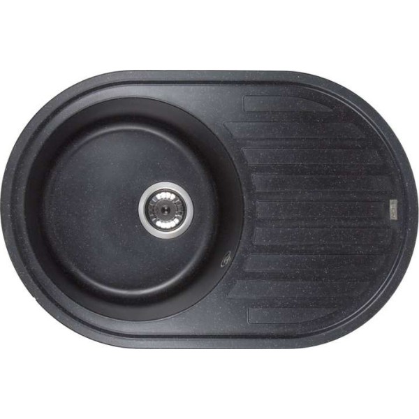 Фото - Мойка кухонная Ventolux Emilia (Space Black) 755x490x200 Фото - Мойка кухонная Ventolux Emilia (Space Black) 755x490x200