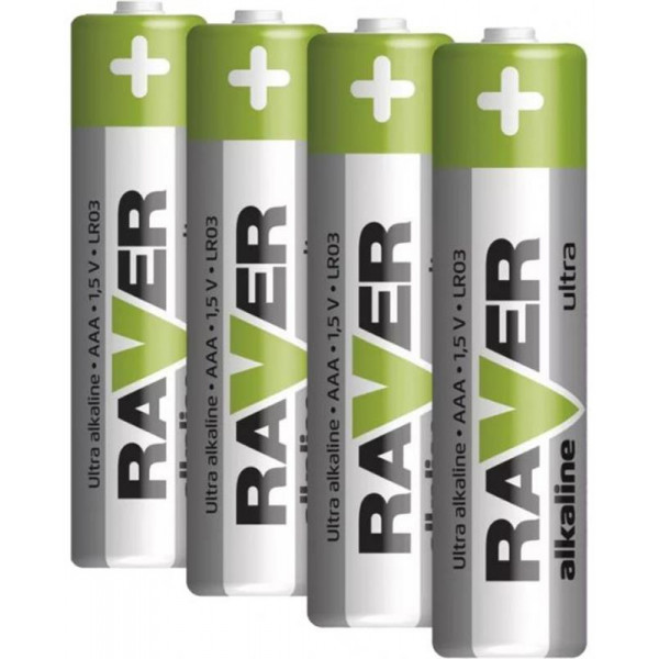 Фото - Батарейка тип AAA RAVER EMOS B7911 Ultra Alkaline (AAA) LR03 блистер 4шт.