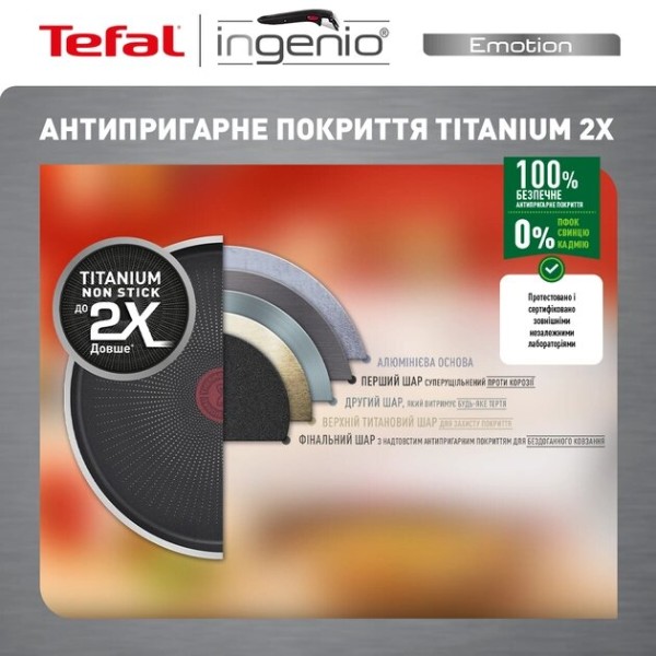 Фото - Сотейник Tefal L8973574 Ingenio Emotion 24 см
