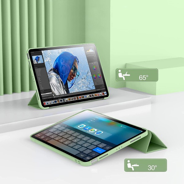Фото - Чехол для планшета Becover Tri Fold Soft TPU Silicone for Apple iPad 10.9" (2022/2024)/iPad (А16) 2025 11" Light Green (708520)