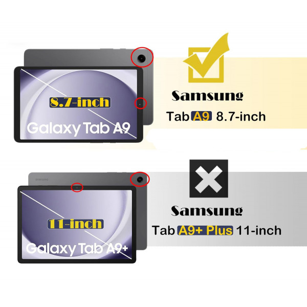 Фото - Чохол для планшету BeCover Protected Cover for Samsung Galaxy Tab A9 SM-X115 8.7" Black (711874)