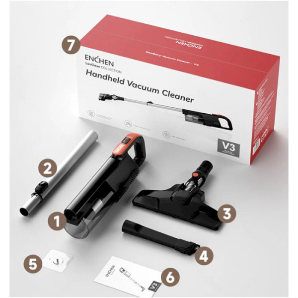 Фото - Пилосос ручний для дому Enchen Vacuum Cleaner V3