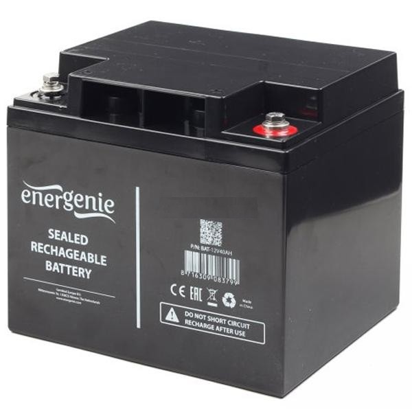 Фото - Акумулятор для ДБЖ EnerGenie BAT-12V40AH Фото - Акумулятор для ДБЖ EnerGenie BAT-12V40AH