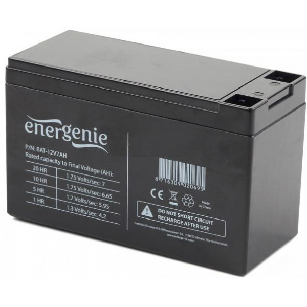 Фото - Аккумулятор для ИБП EnerGenie BAT-12V7AH