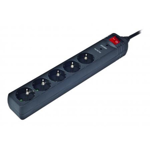 Фото - Мережевий фільтр EnerGenie SPG5-C-15, 5 розеток 4.5m Black 