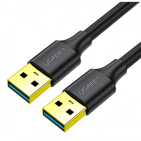Фото - Кабель USB type A - USB type B UGREEN US128 USB-A 3.0 Male to Male 3m Black (90576)