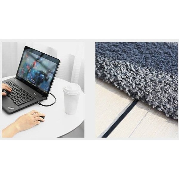 Фото - Кабель патч-корд UGREEN NW101 Cat 6 U/UTP Pure Copper Ethernet Flat Cable 0.5m Black (50183)