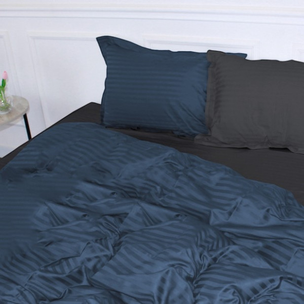 Фото - Комплект постільної білизни дитячий MirSon Satin Stripe 30-0020 + 30-0012 Ennayard 110х140 (2200005247532)