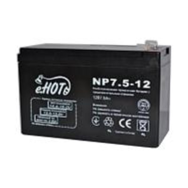 Фото - Аккумулятор для ИБП Enot 12V 7.5AH (NP7.5-12) AGM